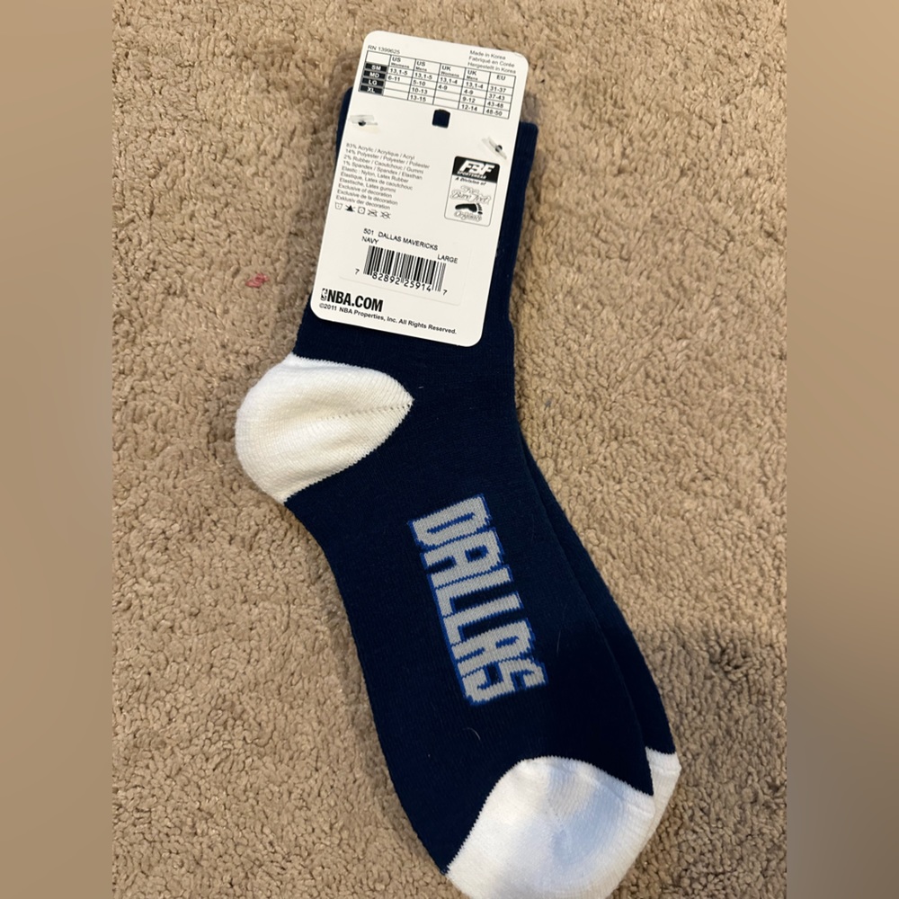 Dallas Mavericks Socks - Picture 2 of 3